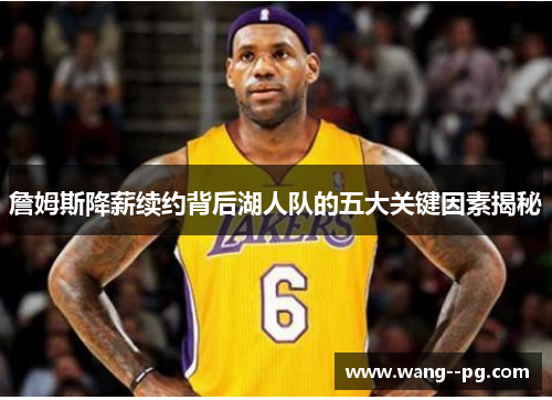 詹姆斯降薪续约背后湖人队的五大关键因素揭秘